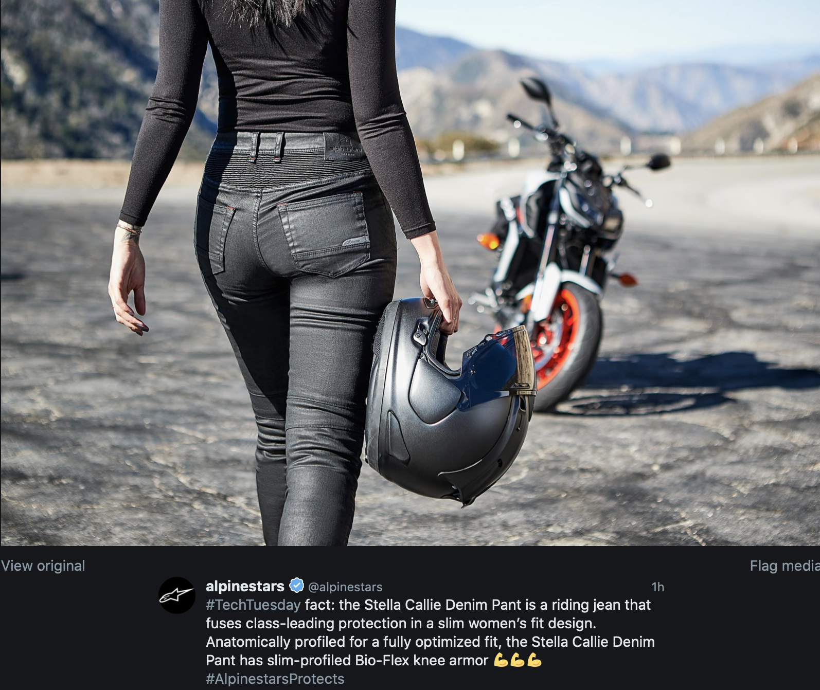 Moto - News, Alpinestars Stella Callie Denim Pant is a riding jean